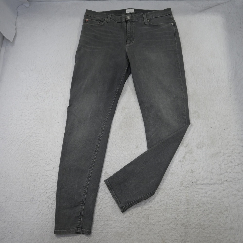 Hudson Krista Super Skinny Jeans Women 32 Gray Stretch Denim 29" NW407ZAO